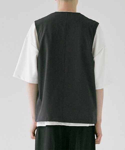 STUDIOUS（ステュディオス）の「【STUDIOUS×CITY TOKYO】AUTHENTICスタジアムベスト（ベスト・メンズ・ダークグレー/ブルー・2/1）」の11枚目の写真