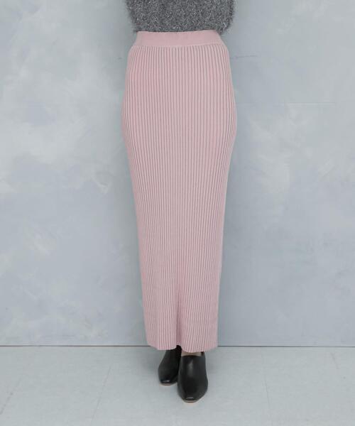 URBAN RESEARCH ROSSO WOMEN(アーバンリサーチ ロッソ)の「2WAYスリットリブニットタイトスカート(スカート・レディース・ピンク/ブラック・FREE)」の19枚目の写真