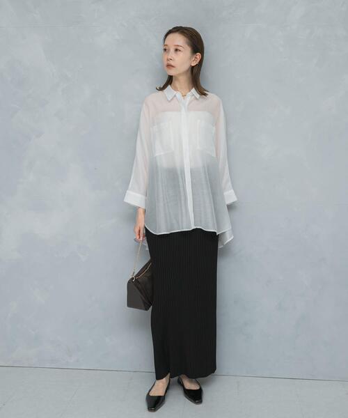 URBAN RESEARCH ROSSO WOMEN(アーバンリサーチ ロッソ)の「2WAYスリットリブニットタイトスカート(スカート・レディース・ピンク/ブラック・FREE)」の10枚目の写真