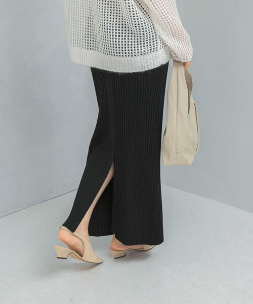 URBAN RESEARCH ROSSO WOMEN(アーバンリサーチ ロッソ)の「2WAYスリットリブニットタイトスカート(スカート・レディース・ピンク/ブラック・FREE)」の8枚目の写真