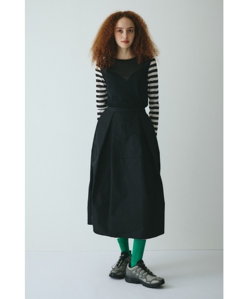 HeRIN.CYE（ヘリンドットサイ）の「Switching cocoon skirt　　スイッチングコクーンスカート（スカート・レディース・ブラック/ブラウン/ライム・FREE）」の4枚目の写真