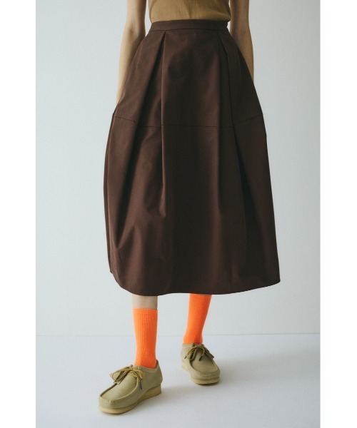 HeRIN.CYE（ヘリンドットサイ）の「Switching cocoon skirt　　スイッチングコクーンスカート（スカート・レディース・ブラック/ブラウン/ライム・FREE）」の7枚目の写真
