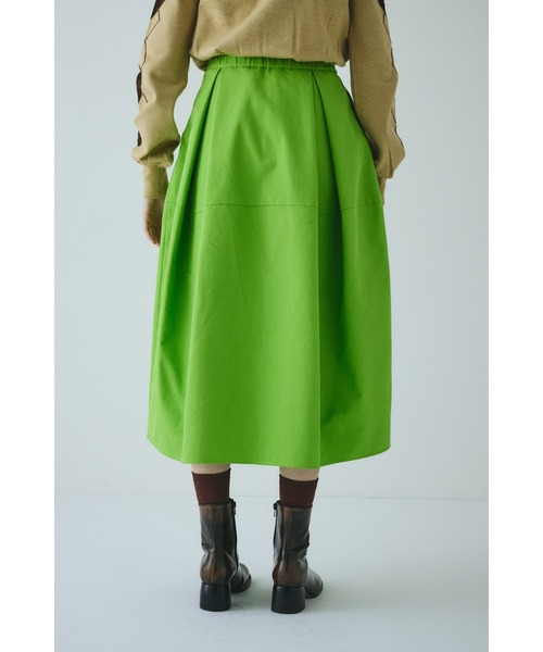 HeRIN.CYE（ヘリンドットサイ）の「Switching cocoon skirt　　スイッチングコクーンスカート（スカート・レディース・ブラック/ブラウン/ライム・FREE）」の16枚目の写真