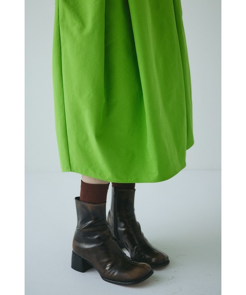 HeRIN.CYE（ヘリンドットサイ）の「Switching cocoon skirt　　スイッチングコクーンスカート（スカート・レディース・ブラック/ブラウン/ライム・FREE）」の20枚目の写真