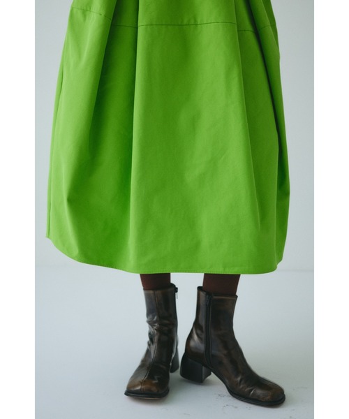 HeRIN.CYE（ヘリンドットサイ）の「Switching cocoon skirt　　スイッチングコクーンスカート（スカート・レディース・ブラック/ブラウン/ライム・FREE）」の21枚目の写真