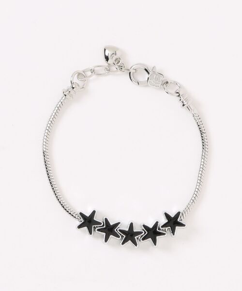 シルバーブレスレット　ランダムトレカ　ジュホン TEXTURE CLIP CHAIN BRACELET(2JU0358)K10 ブレスレット｜スター