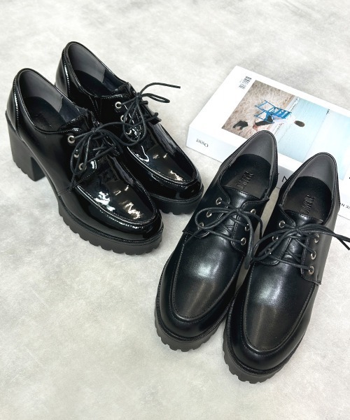 DEMETER(デメテル)の「選べる2デザイン 厚底 タンクソール レースアップ マニッシュシューズ(ローファー・レディース・ブラック系その他/ブラック/ブラック系その他2・LL/L/M/S)」の6枚目の写真