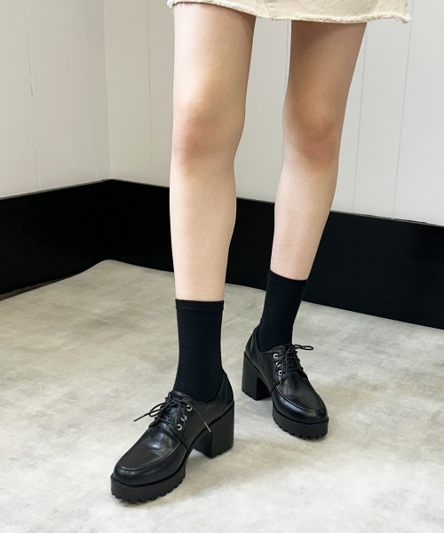 DEMETER(デメテル)の「選べる2デザイン 厚底 タンクソール レースアップ マニッシュシューズ(ローファー・レディース・ブラック系その他/ブラック/ブラック系その他2・LL/L/M/S)」の11枚目の写真