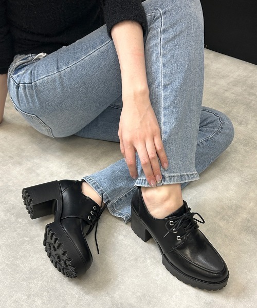 DEMETER(デメテル)の「選べる2デザイン 厚底 タンクソール レースアップ マニッシュシューズ(ローファー・レディース・ブラック系その他/ブラック/ブラック系その他2・LL/L/M/S)」の16枚目の写真
