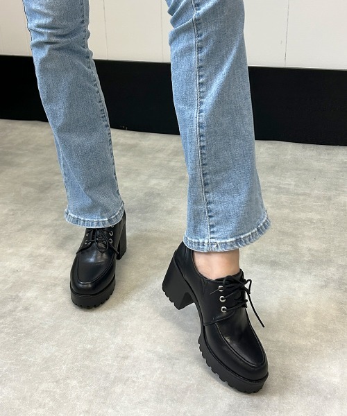 DEMETER(デメテル)の「選べる2デザイン 厚底 タンクソール レースアップ マニッシュシューズ(ローファー・レディース・ブラック系その他/ブラック/ブラック系その他2・LL/L/M/S)」の17枚目の写真