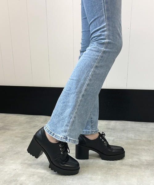 DEMETER(デメテル)の「選べる2デザイン 厚底 タンクソール レースアップ マニッシュシューズ(ローファー・レディース・ブラック系その他/ブラック/ブラック系その他2・LL/L/M/S)」の18枚目の写真