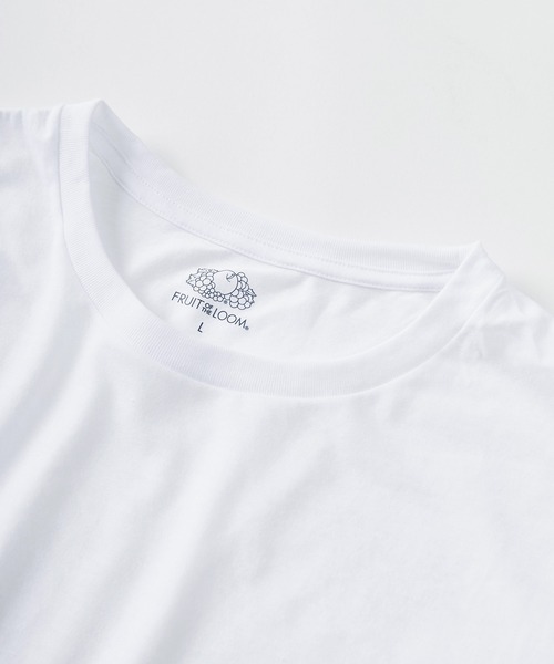 FRUIT OF THE LOOM(フルーツオブザルーム)の「【73】【Fruit of the Loom/フルーツオブザルーム】無地 クルーネック 半袖Tシャツ 3枚セット(Tシャツ/カットソー・メンズ・ホワイト/ブラック・XL/L/M)」の7枚目の写真