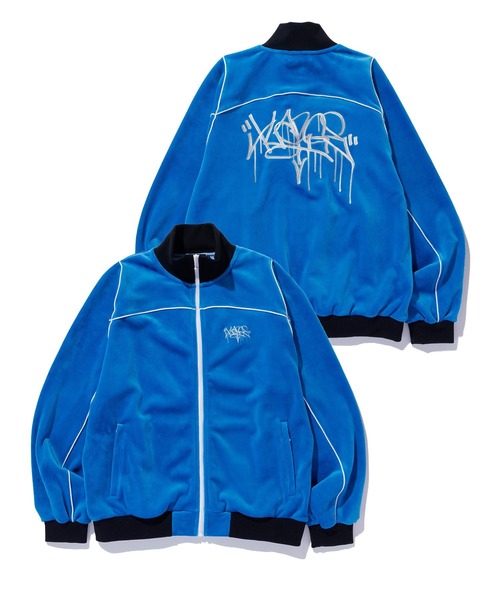 XLARGE（エクストララージ）の「TAGGING VELOUR JACKET（ブルゾン・メンズ・ブラック/ブルー/ブラウン・S/M/L/XL）」の3枚目の写真