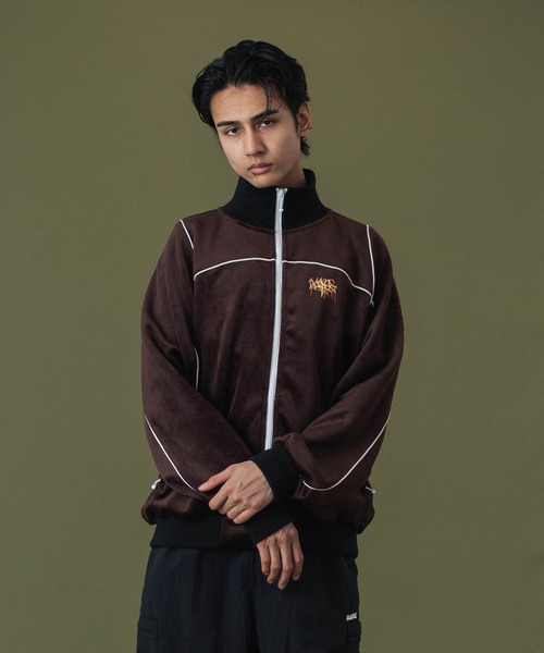 XLARGE（エクストララージ）の「TAGGING VELOUR JACKET（ブルゾン・メンズ・ブラック/ブルー/ブラウン・S/M/L/XL）」の11枚目の写真