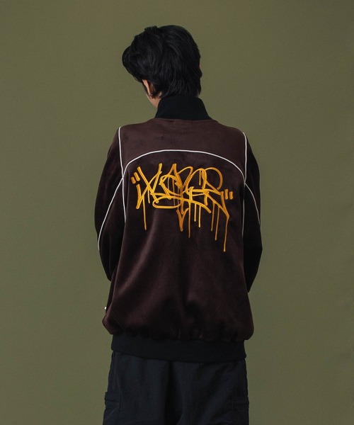 XLARGE（エクストララージ）の「TAGGING VELOUR JACKET（ブルゾン・メンズ・ブラック/ブルー/ブラウン・S/M/L/XL）」の12枚目の写真