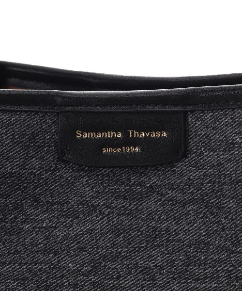 Samantha Thavasa(サマンサタバサ)の「デニム調キャンバスデザイン 合皮トートバッグ 大サイズ(トートバッグ・レディース・ホワイト/ネイビー/ブラック・FREE)」の7枚目の写真