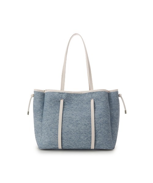 Samantha Thavasa(サマンサタバサ)の「デニム調キャンバスデザイン 合皮トートバッグ 大サイズ(トートバッグ・レディース・ホワイト/ネイビー/ブラック・FREE)」の4枚目の写真