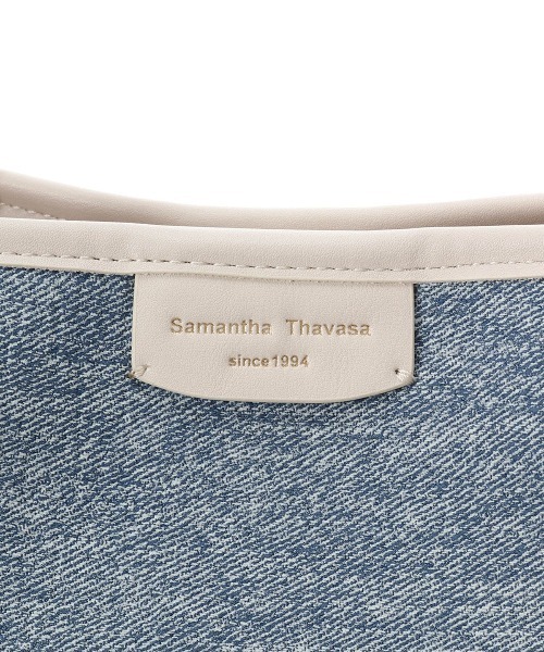 Samantha Thavasa(サマンサタバサ)の「デニム調キャンバスデザイン 合皮トートバッグ 大サイズ(トートバッグ・レディース・ホワイト/ネイビー/ブラック・FREE)」の21枚目の写真