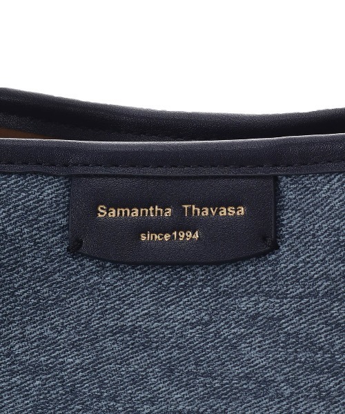 Samantha Thavasa(サマンサタバサ)の「デニム調キャンバスデザイン 合皮トートバッグ 大サイズ(トートバッグ・レディース・ホワイト/ネイビー/ブラック・FREE)」の15枚目の写真