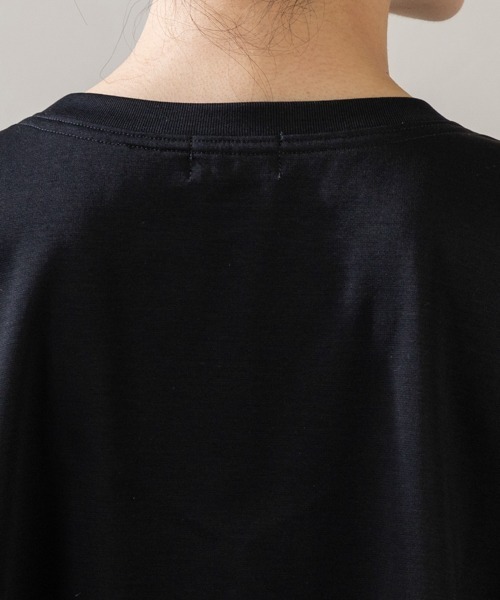 Sono（ソーノ）の「【SONO/ソーノ】ｴｯｾﾝｼｬﾙｺｯﾄﾝTee（Tシャツ/カットソー・レディース・ホワイト/ホワイト×ブラック/ブラック・F）」の19枚目の写真