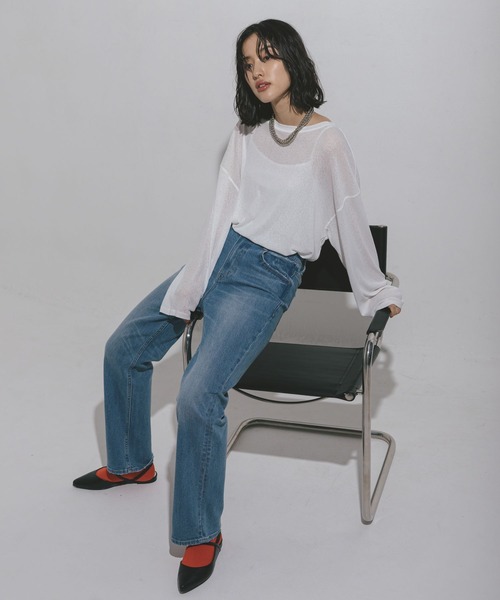 LEPSIM(レプシィム)の「ストレッチデニムパンツ 497417(デニムパンツ・レディース・ライトブルー/ブルー・LARGE/MEDIUM)」の15枚目の写真