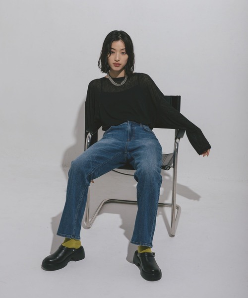 LEPSIM(レプシィム)の「ストレッチデニムパンツ 497417(デニムパンツ・レディース・ライトブルー/ブルー・LARGE/MEDIUM)」の22枚目の写真