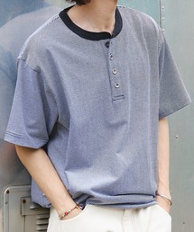 Adoon plain | ASSORTED HENRY NECK DRAWCORD T-SHIRT / アソートヘンリーネックドローコードT (無地・ボーダー)(Tシャツ/カットソー)