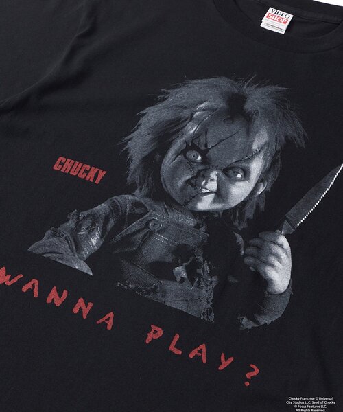 【レア】CHUCKY　ダークグレー　Tシャツ　チャッキー　ムービーT　美濃屋　M レア】CHUCKY ダークグレー Tシャツ チャッキー ムービーT 美濃