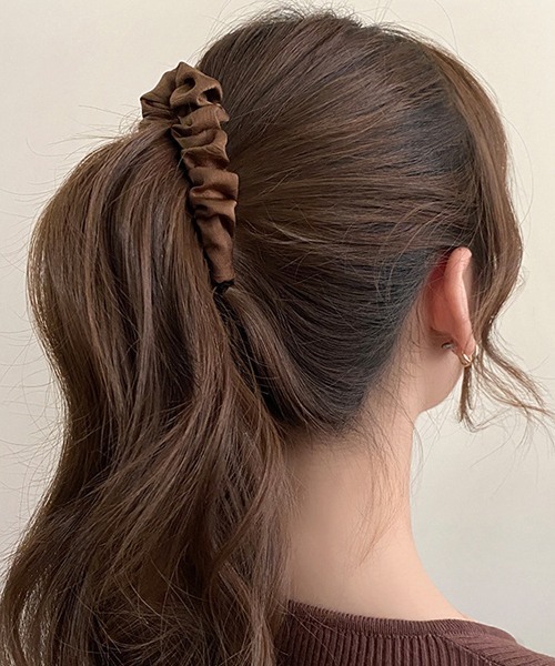Fun & Daily(ファンアンドデイリー)の「F&D : ドレープバナナクリップ(バレッタ/ヘアクリップ・レディース・ブラック/ブラウン/ピンク/ベージュ・FREE)」の10枚目の写真