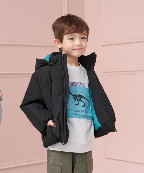 GLOBAL WORK(グローバルワーク)の「ライトウォーム2WAYブルゾン/T/495935(ブルゾン・キッズ・ブラック/ベージュ・100cm/110cm/120cm)」の18枚目の写真