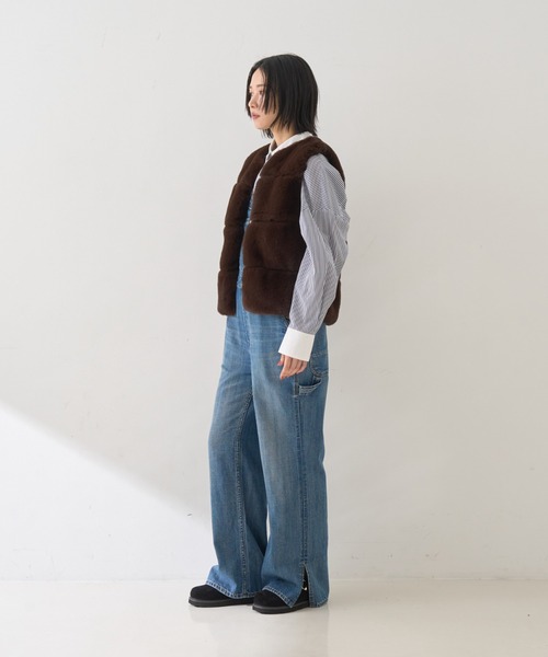 MOHI(モヒ)の「【MOHI/モヒ】ファーサボシューズサンダル(サンダル・レディース・ブラック/ベージュ・36/37/38/39)」の8枚目の写真