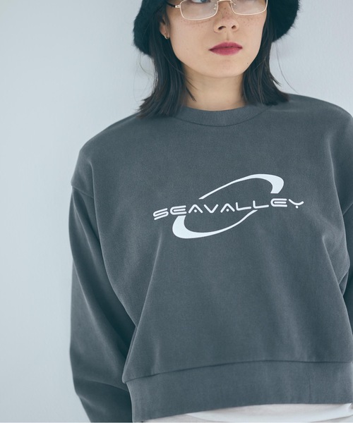 SEA(シー)の「Seavalley フェードクルーネックスウェット(スウェット・レディース・グレー/チャコールグレー/ベージュ・ONE SIZE)」の2枚目の写真