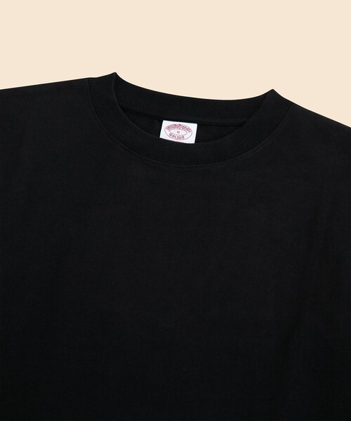 BROOKS BROTHERS（ブルックスブラザーズ）の「USAコットンジャージー　ヘビーウェイト　GFロゴラベル　ロングスリーブ　Tシャツ（Tシャツ/カットソー・メンズ・ホワイト/ネイビー/ブラック・SMALL/MEDIUM/LARGE/X-LARGE）」の6枚目の写真