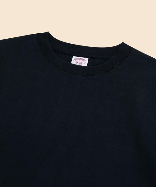 BROOKS BROTHERS（ブルックスブラザーズ）の「USAコットンジャージー　ヘビーウェイト　GFロゴラベル　ロングスリーブ　Tシャツ（Tシャツ/カットソー・メンズ・ホワイト/ネイビー/ブラック・SMALL/MEDIUM/LARGE/X-LARGE）」の8枚目の写真