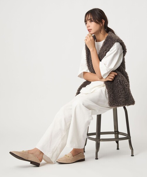 アトリエgg ボアベスト　サイズ2 Atelier GG ボアベスト 2ハーフ① アトリエggベストsize2