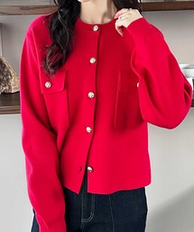 GeeRA | ロングシーズン使える！金ボタンニットカーディガン(カーディガン/ボレロ)