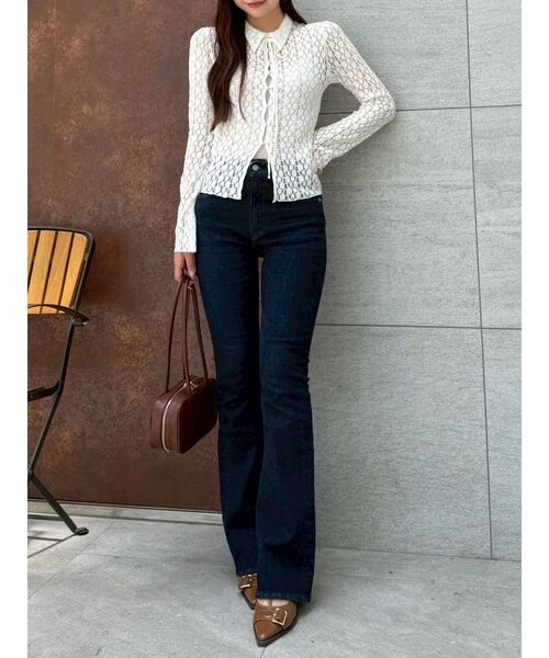 dazzlin(ダズリン)の「【吉田朱里】メイクアップフレアデニムパンツ(デニムパンツ・レディース・ライトブルー/インディゴブルー・X-SMALL/SMALL/MEDIUM/LARGE)」の22枚目の写真