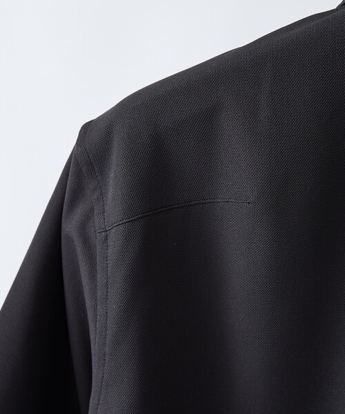 DESIGNWORKS（デザインワークス）の「【速乾性】ワンピースワイドカラー 半袖シャツ（シャツ/ブラウス・メンズ・ブラック/サックスブルー/ホワイト/ネイビー・44/46/48/50）」の13枚目の写真