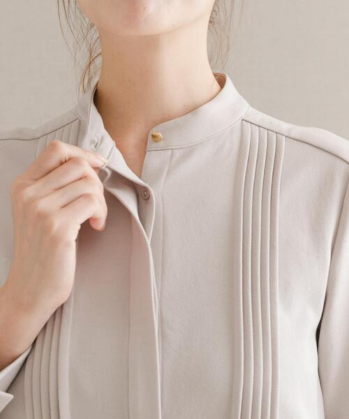 URBAN RESEARCH ROSSO WOMEN（アーバンリサーチ　ロッソ）の「ピンタックストレートワンピース（ワンピース・レディース・グレー系その他/ネイビー/ミント・FREE）」の9枚目の写真