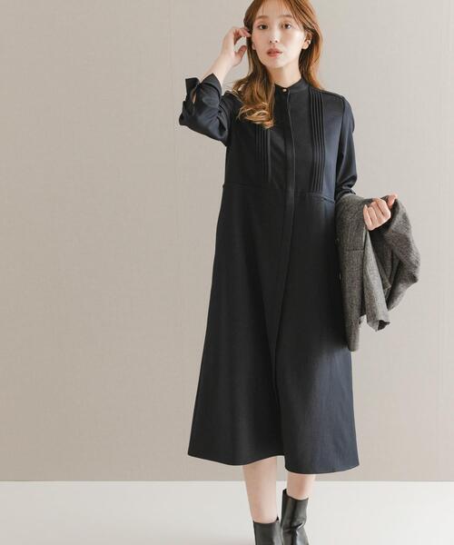 URBAN RESEARCH ROSSO WOMEN（アーバンリサーチ　ロッソ）の「ピンタックストレートワンピース（ワンピース・レディース・グレー系その他/ネイビー/ミント・FREE）」の19枚目の写真