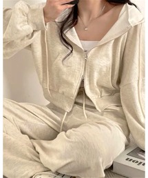 CHEER（チアー）の「ダブルジップショートパーカーセットアップ（セットアップ）」