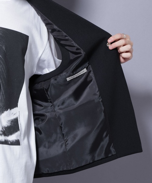 NANO universe（ナノユニバース）の「Reflax(R) ダブルクロスウェザーベスト(セットアップ可)（ベスト・メンズ・チャコール/ブラック・M/L）」の22枚目の写真