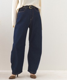 OMNES（オムネス）の「12oz ウォッシュ加工ハイウエストカーブデニムパンツ（デニムパンツ）」
