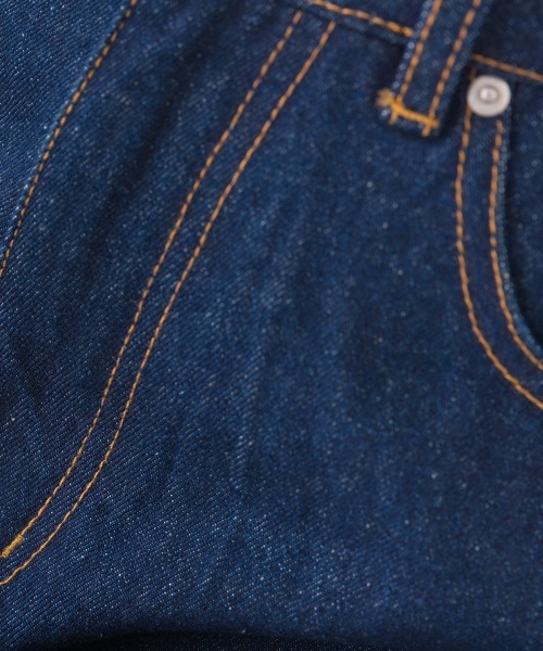 OMNES（オムネス）の「12oz ウォッシュ加工ハイウエストカーブデニムパンツ（デニムパンツ・レディース・ブルー/ネイビー・LARGE/SMALL/MEDIUM）」の18枚目の写真