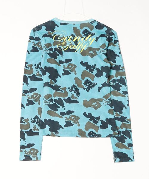 GALFY(ガルフィー)の「【GALFY/ガルフィー】カモサバイブロンT(Tシャツ/カットソー・レディース・ピンク/ベージュ/ブルー/カーキ・FREE)」の16枚目の写真