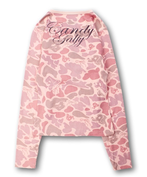 GALFY(ガルフィー)の「【GALFY/ガルフィー】カモサバイブロンT(Tシャツ/カットソー・レディース・ピンク/ベージュ/ブルー/カーキ・FREE)」の8枚目の写真