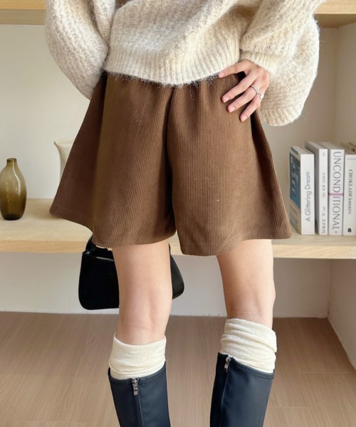 セール】コーデュロイ タックショートパンツ（その他パンツ