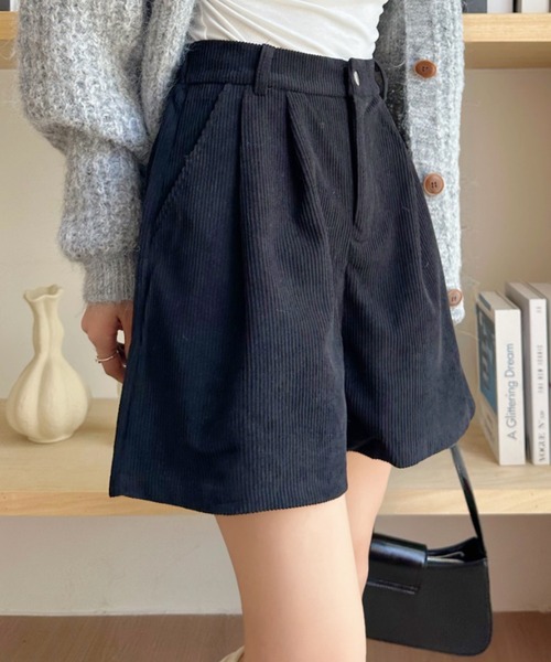 Ada.(エイダ)の「コーデュロイ タックショートパンツ(その他パンツ・レディース・ブラック/アイボリー/ブラウン・M/L)」の14枚目の写真