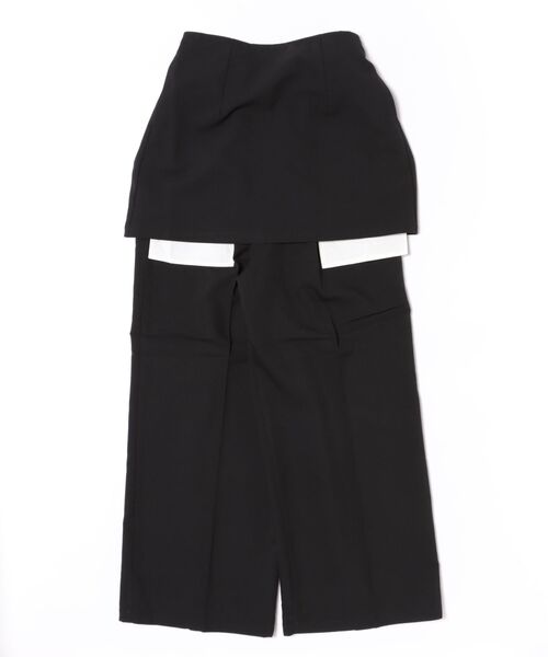 STYLEBLOCK（スタイルブロック）の「ツイルストレートパンツ＆ミニスカートセット（その他パンツ・レディース・ブラウン/チャコールグレー/ブラック・M）」の2枚目の写真