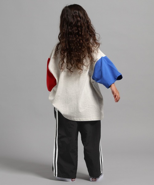 GEORGE'S（ジョージズ）の「【KIDS】ハイショクキリカエトップス（Tシャツ/カットソー・キッズ・ライトブルー/杢グレー・110cm/150cm/130cm）」の9枚目の写真